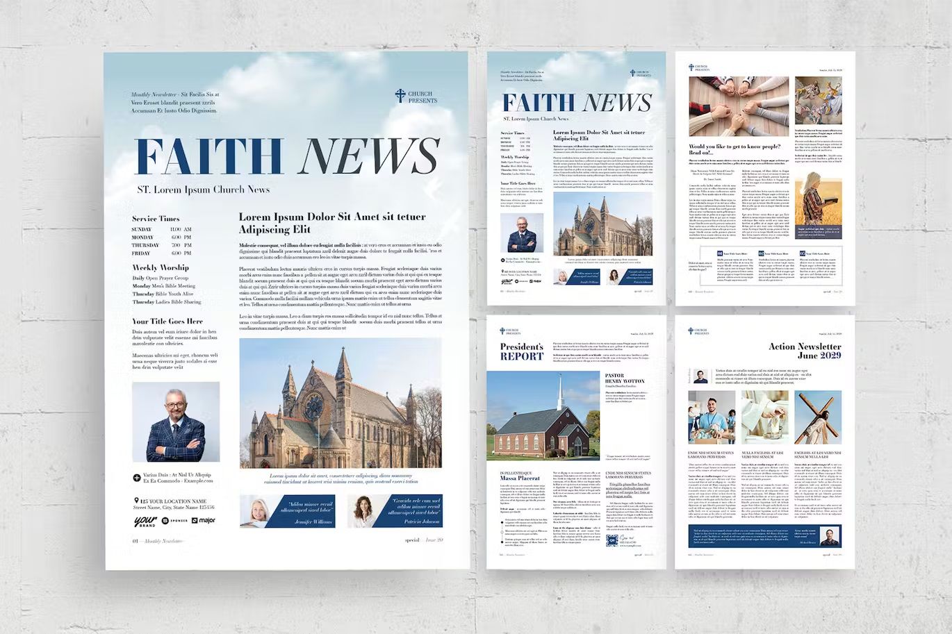 Church Newsletter Template