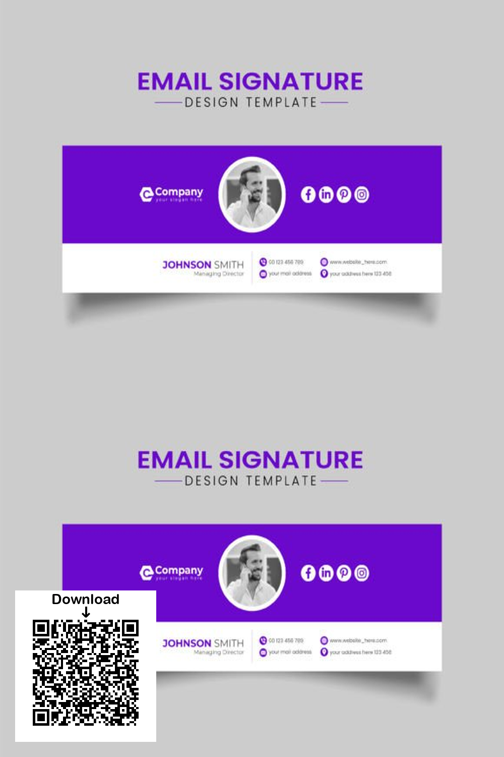 Creative Email Signature Template Design: Professional, Easy to Edit & Website Ready