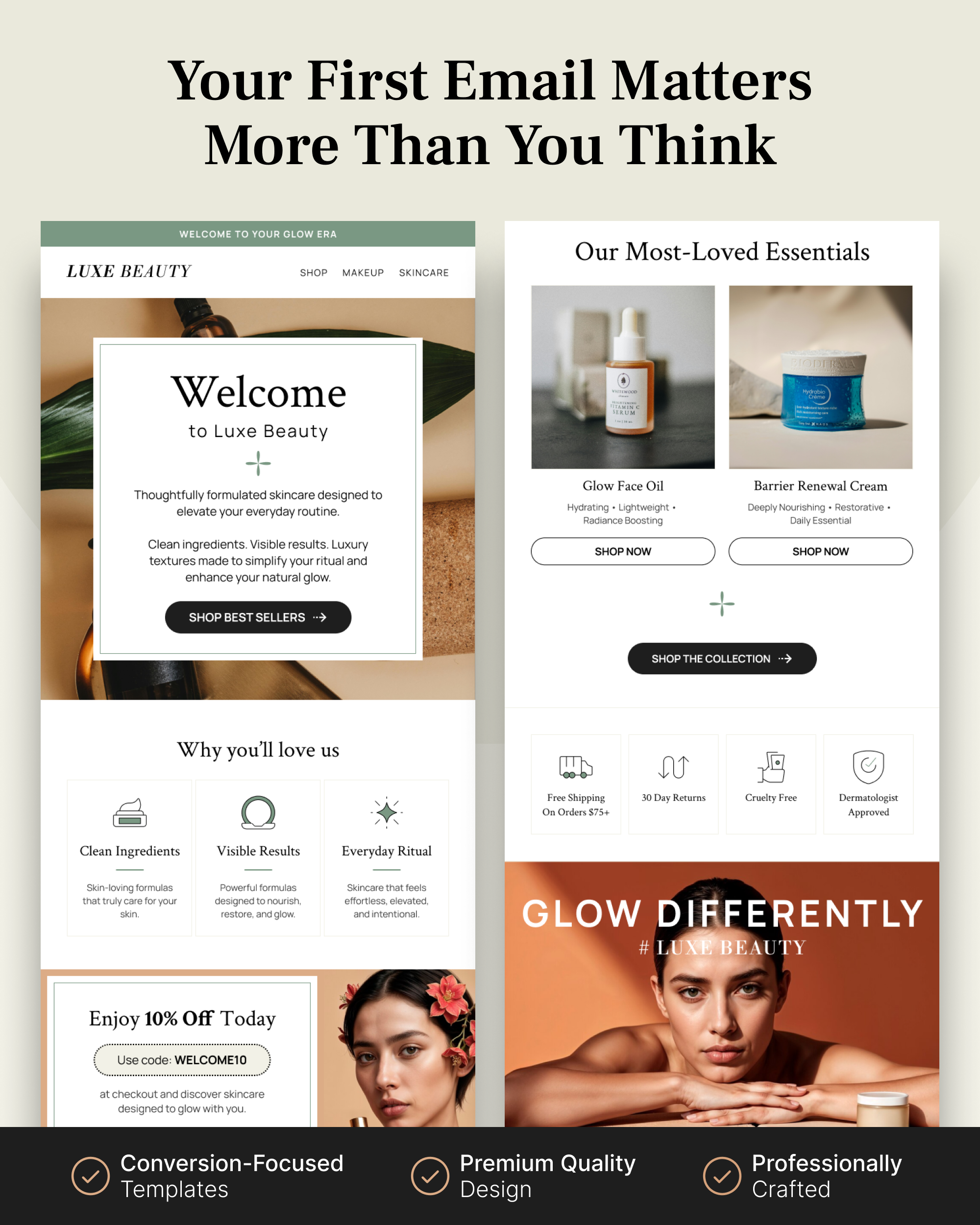 Welcome Email Template for Beauty Brands