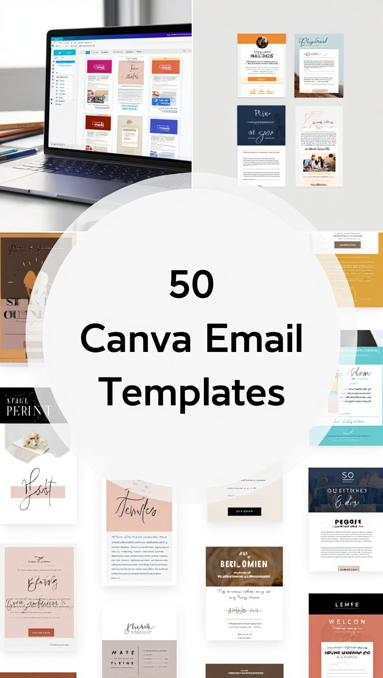 Online Course Launch Email Template Bundle for Canva
