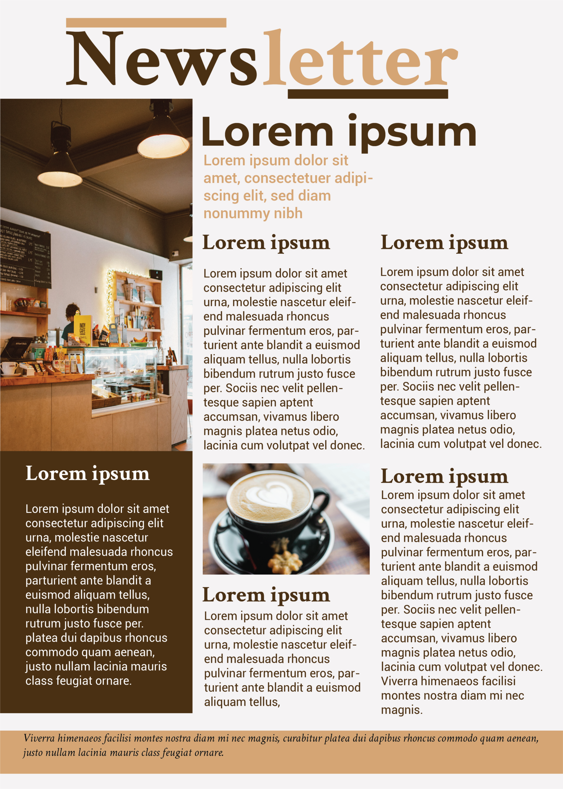 Newsletter graphic design