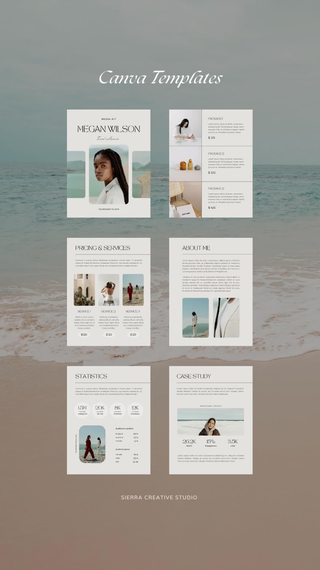 CALM | Media Kit Canva Template
