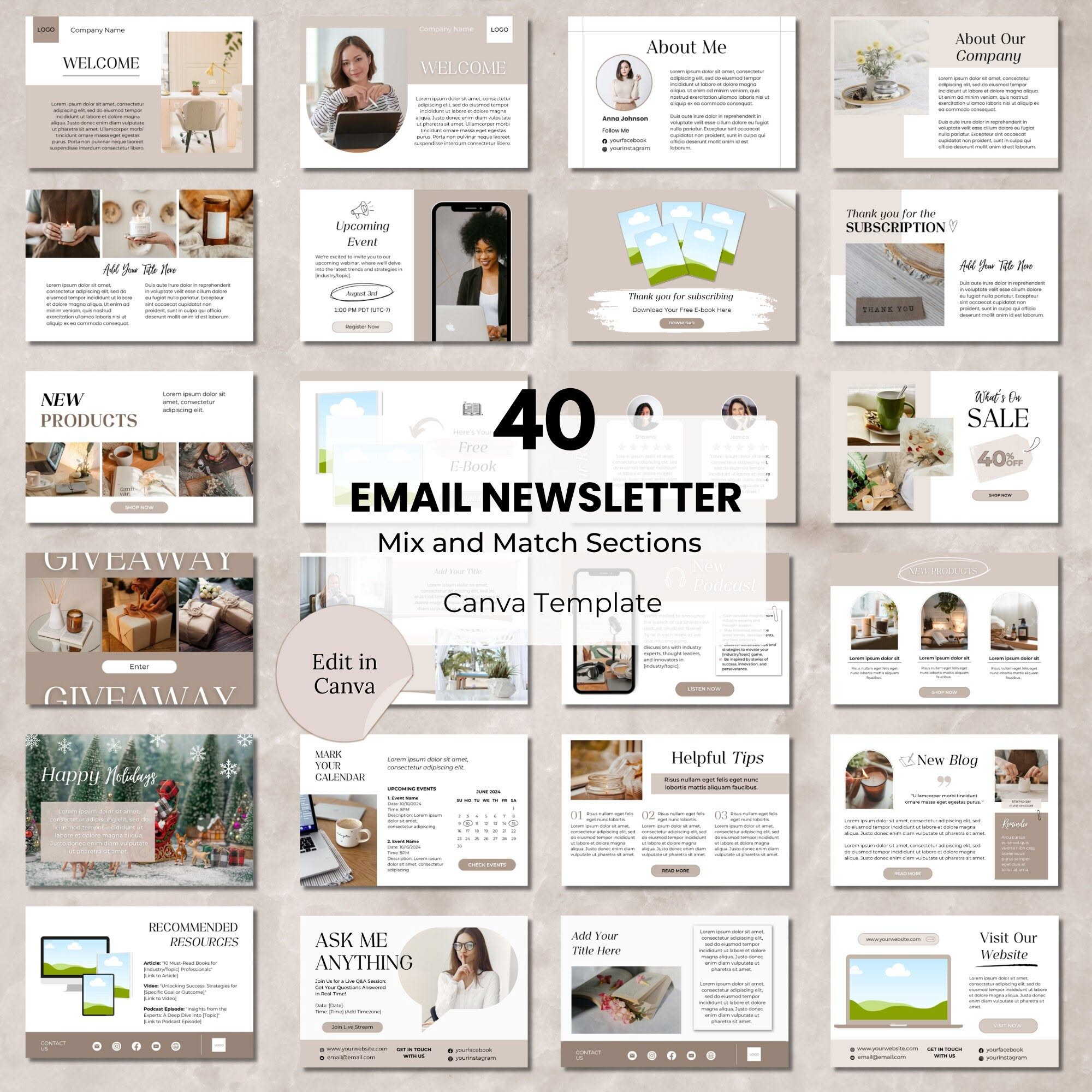Flawless Brand Harmony via Branded Newsletter Template