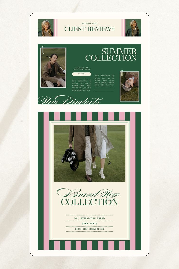 Fashion Newsletter Design Template for Email Campaigns