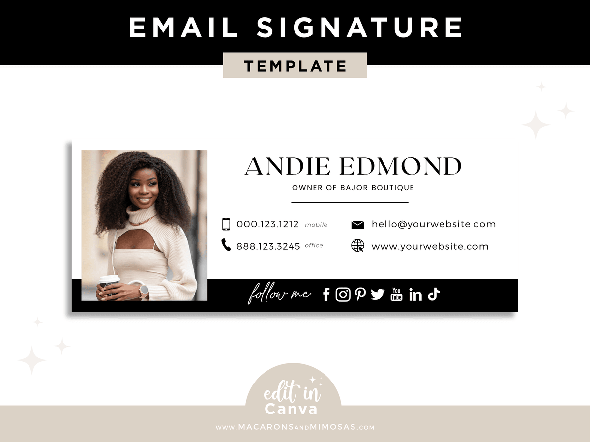 Andie // Email Signature Template