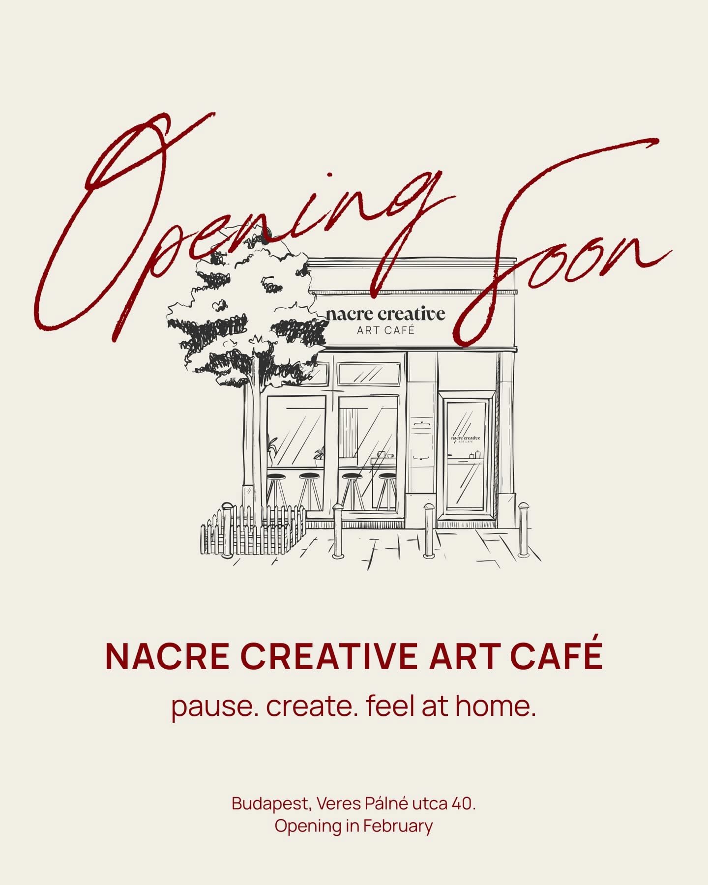 Nacre Creative on Instagram: “We are so excited to welcome you to our art café