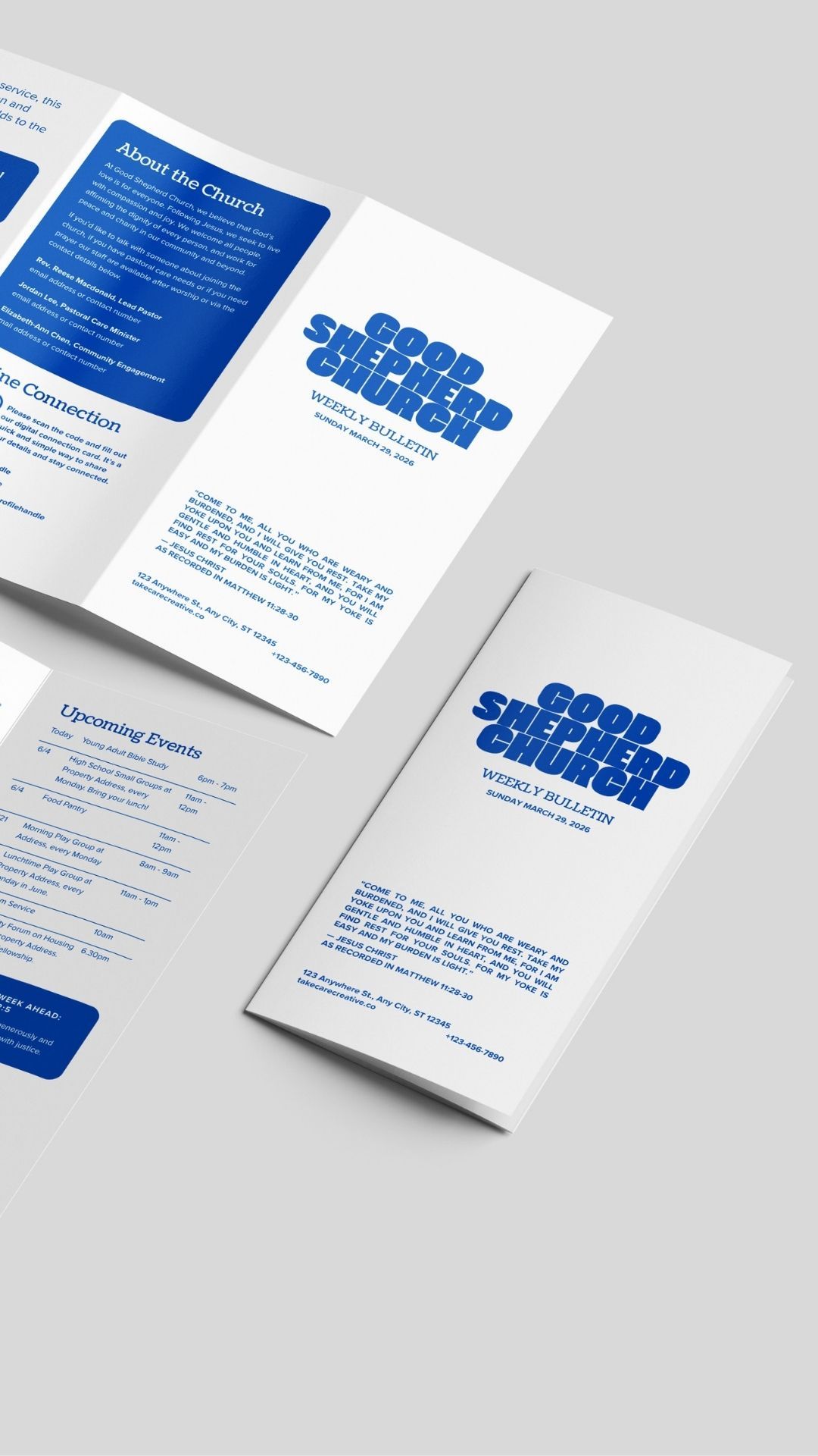 Editable Flyer: A4 Church Canva Template: Bulletin & Newsletter (Digital Download)