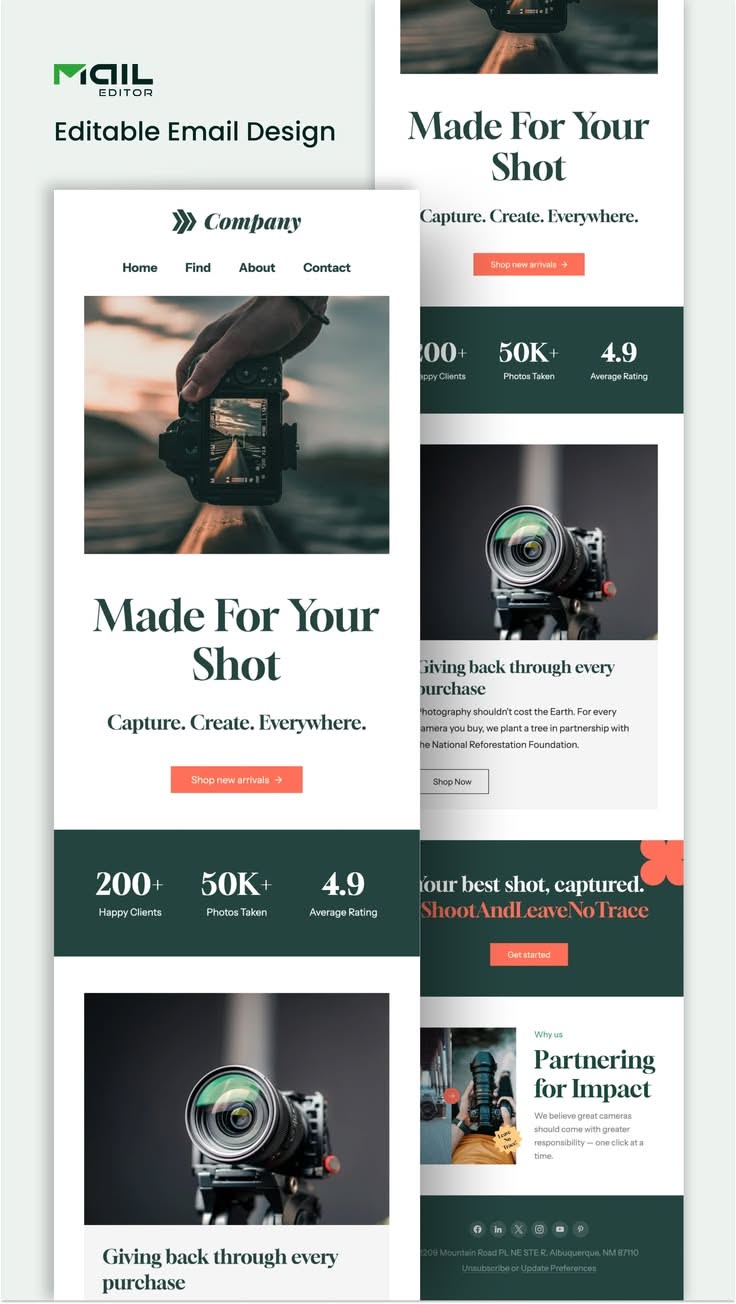 Photography Business Email Template