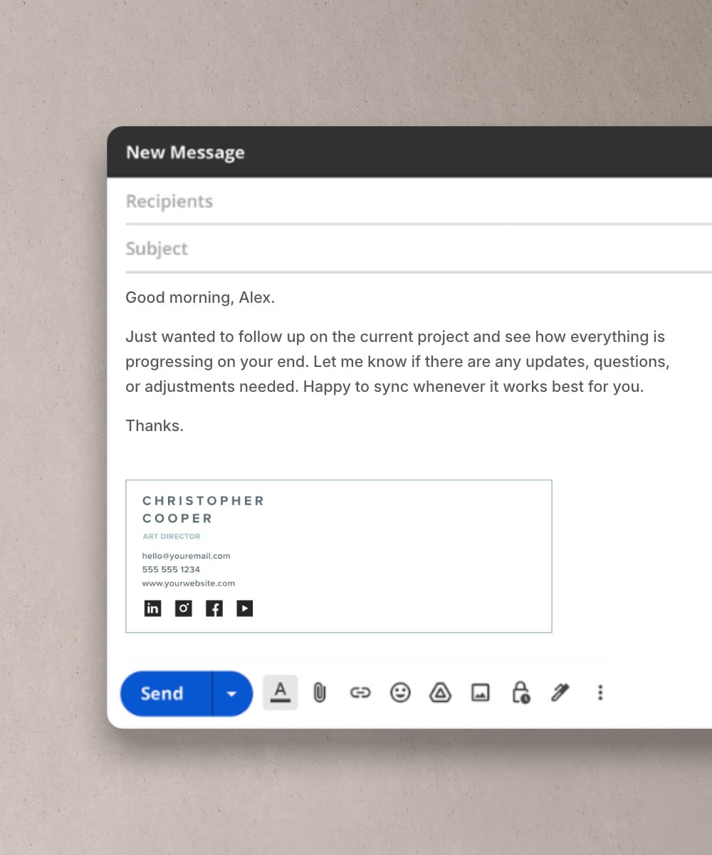 Professional Email Signature for Accounting Office