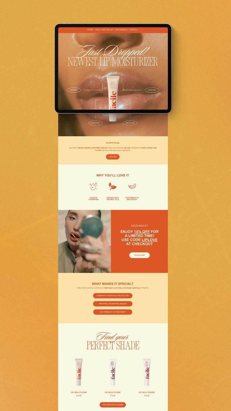 Flodesk Email Template for Product Launches