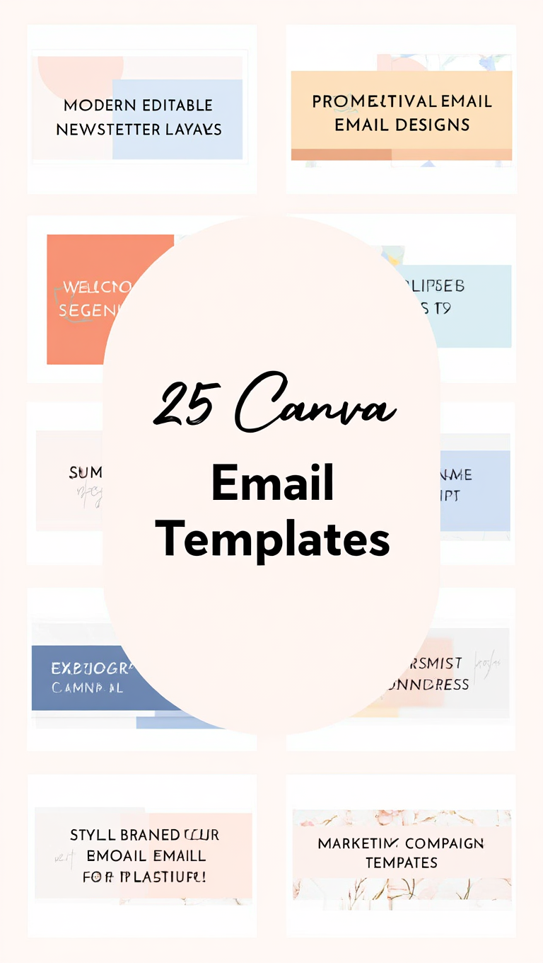 25 Canva Email Templates Business Announcement Email Template Bundle Scene