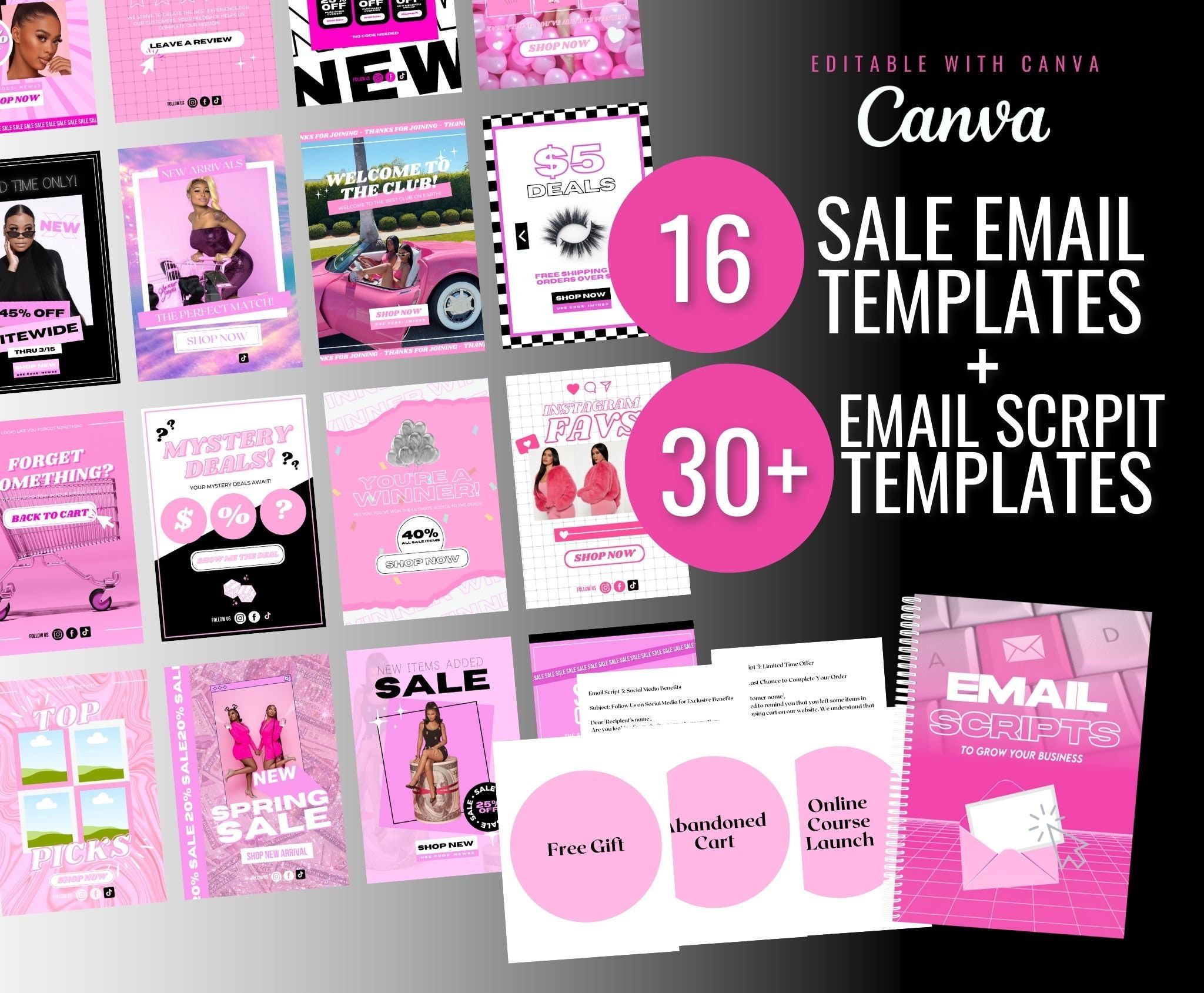 Editable Email Template, Email Campaign, Marketing Template , Email bundle, Sales Email, Beauty email, Sale Flyer, Welcome Email, Newsletter