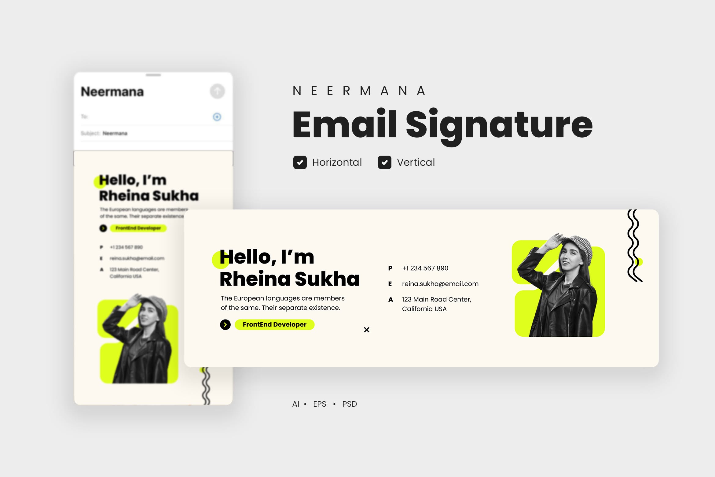 Email Signature Template V33 by Neermana | Creative Market