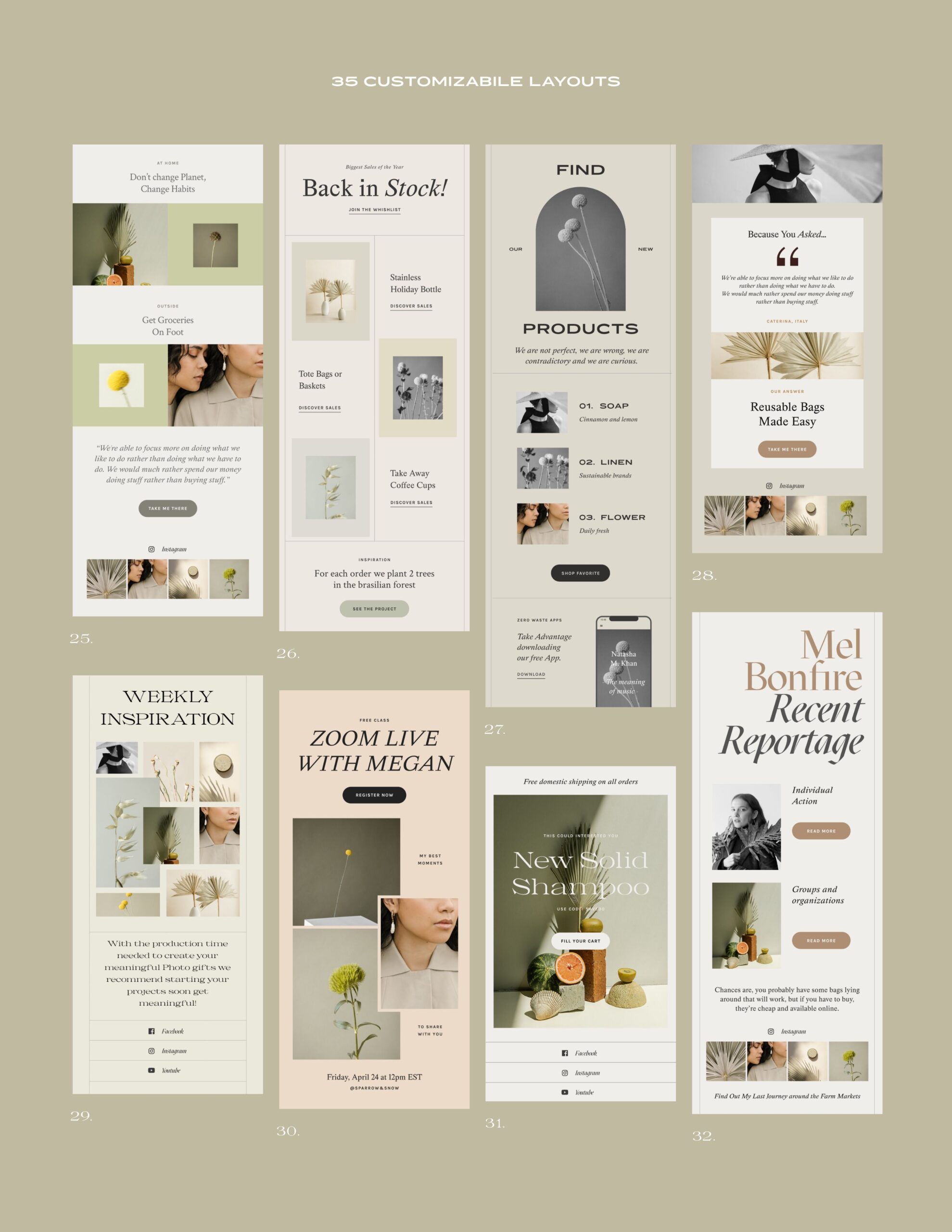 Sage Newsletter Templates, an Email Template by Sparrow & Snow