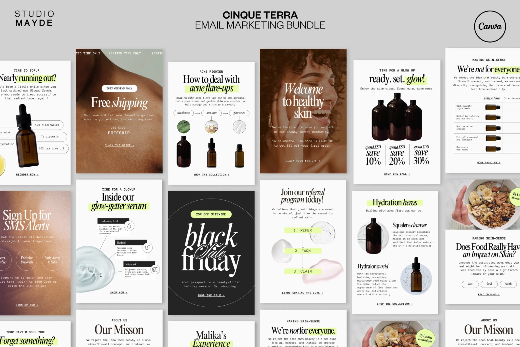 CINQUE TERRA | Email Template Bundle, an Email Template by Studio Mayde