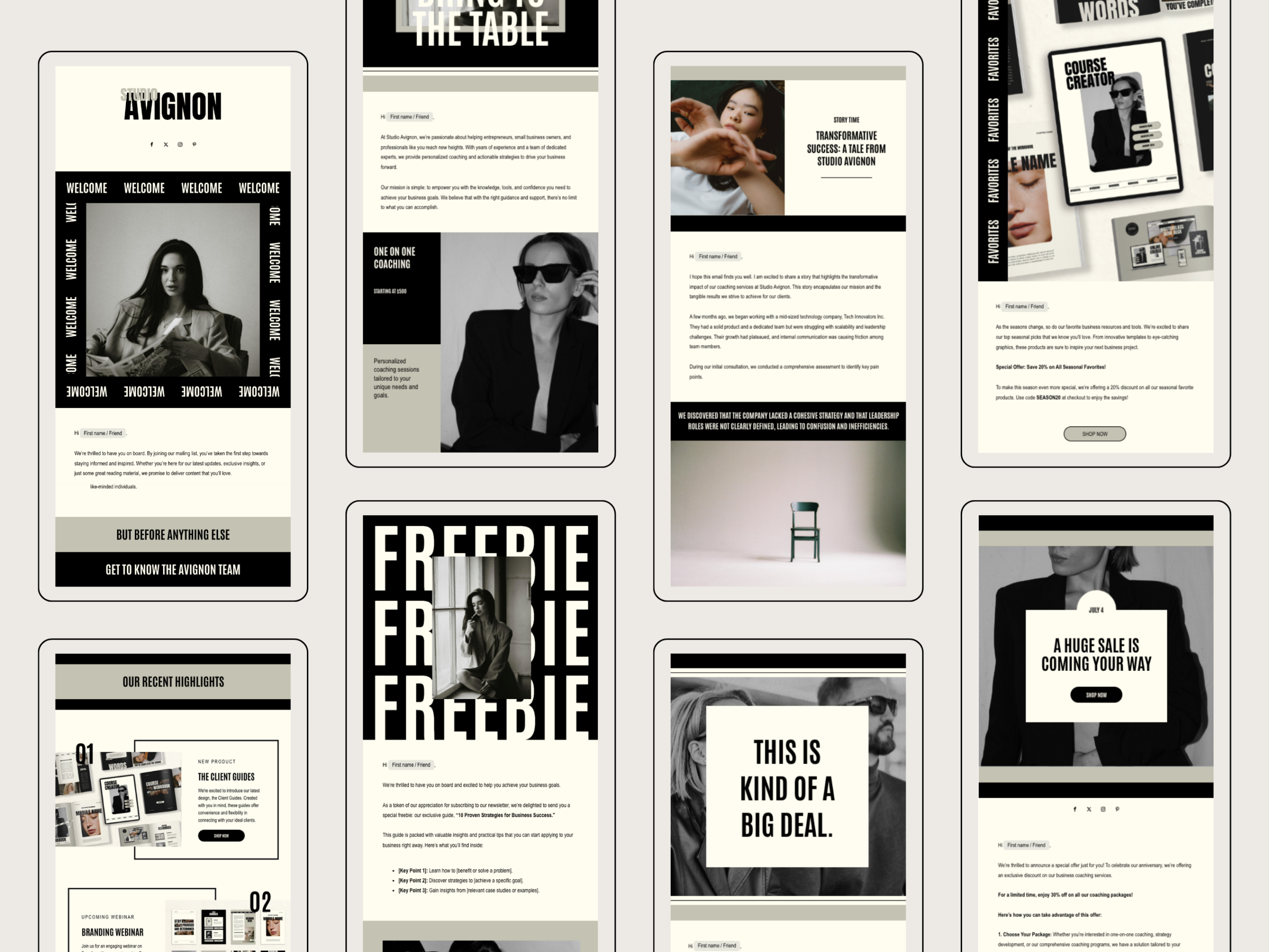 Flodesk Email Newsletter Templates by Branding Babe Co | Creative Market