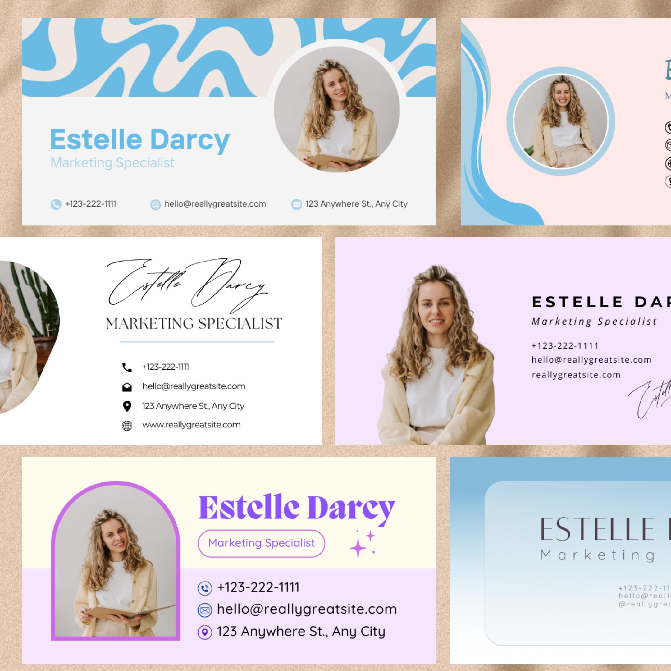 Professional Email Signatures Editable Business Email Signature Digital Signature Branding Gmail Email Design Customizable Email Signatures