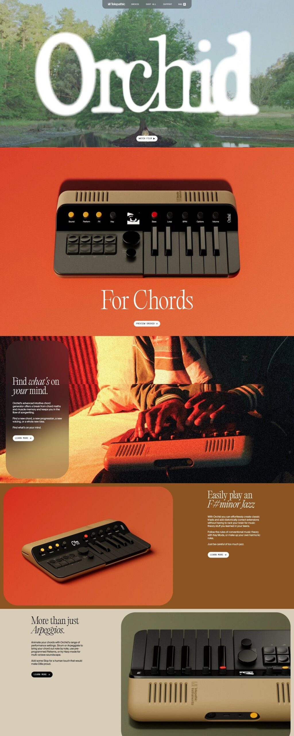 Telepathic Instruments | eCommerce Website Design Gallery & Tech Inspiration