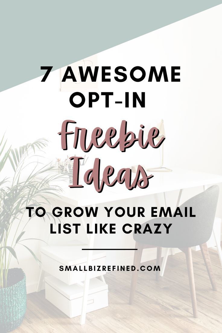 7 Opt In Freebie Ideas to Explode Your Email List | Small Biz Refined