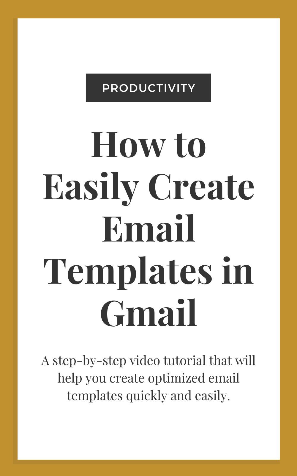 How to Easily Create Email Templates in Gmail – Thyme Is Honey