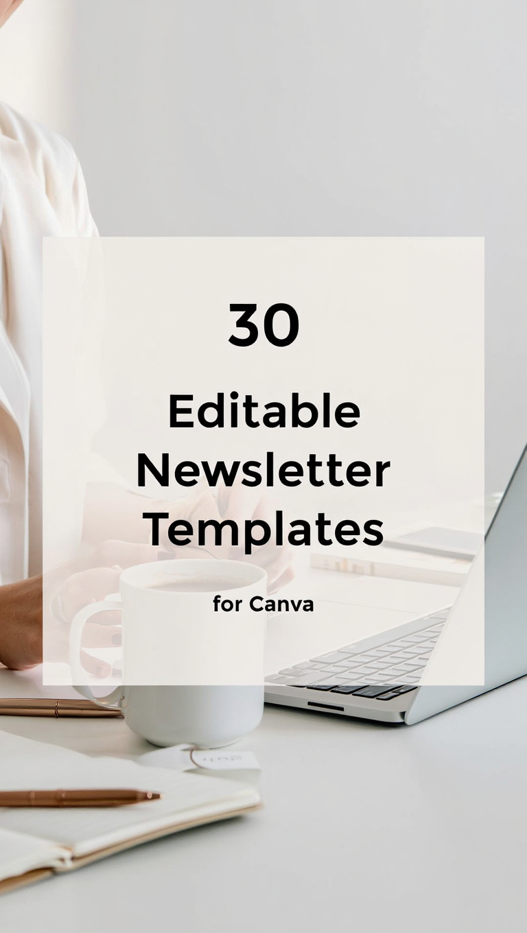Interior Design Newsletter Email Canva Bundle Pin Email Template Bundle for Canva