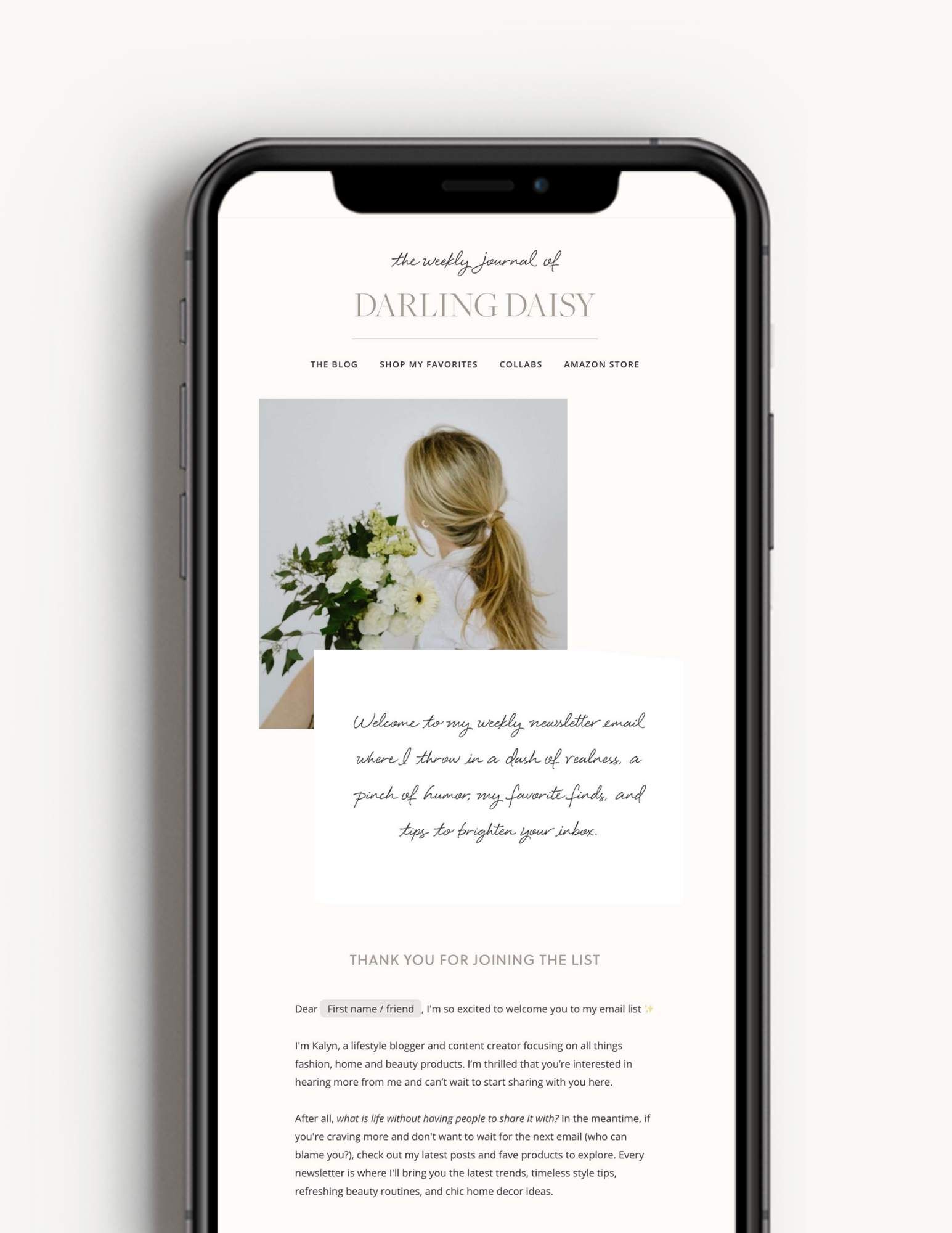 Daisy Flodesk Template