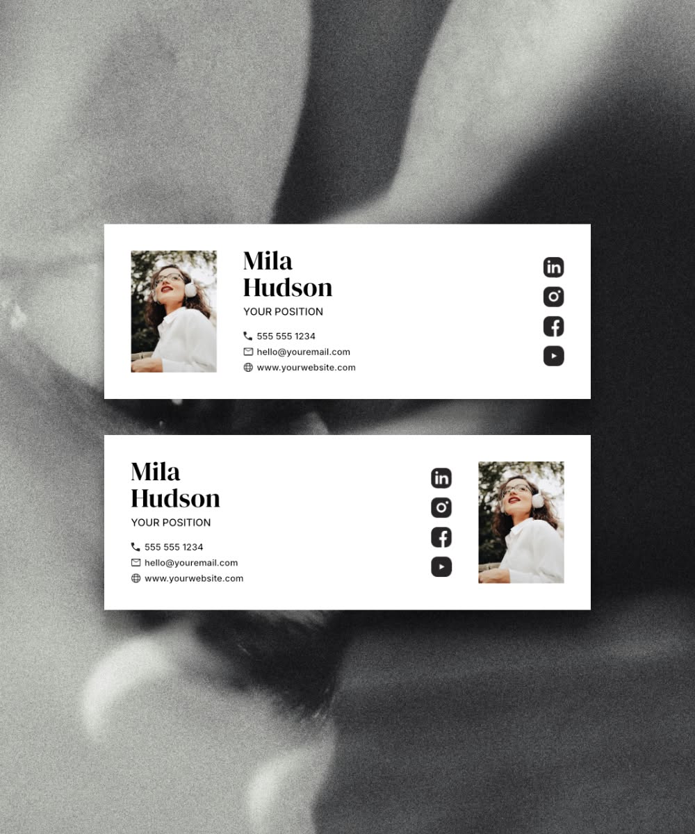 Modern Professional Email Signature for Graphic Designers
