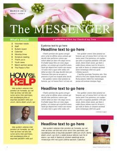 Spring Church Newsletter Template