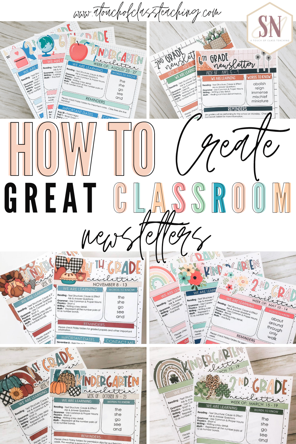 Editable Classroom Newsletters