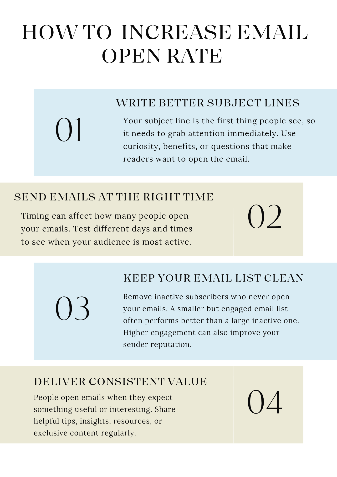 how to increase email open rate